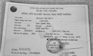 Hoàng Thùy khoe bằng tốt nghiệp THPT nhân tiện tiết lộ năm sinh thật