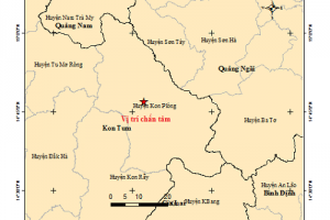 Liên tiếp 3 trận động đất trong buổi sáng ở Kon Tum